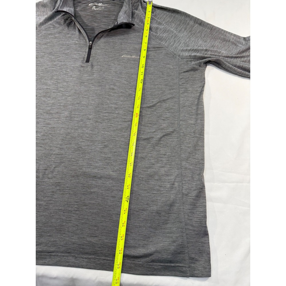 Eddie Bauer Motion FreeDry Mens XXL Gray Heathered Quarter Zip Pullover 1635693 - Picture 6 of 8